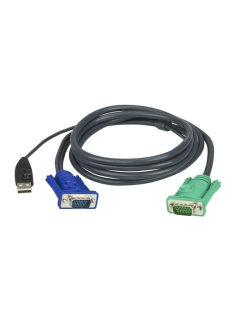 ATEN KVM Kábel USB és VGA,   1,8m