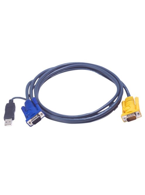 ATEN KVM Kábel USB és VGA,   1,8m