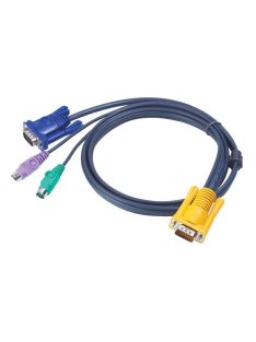 ATEN KVM Kábel PS/2 és VGA,   3m