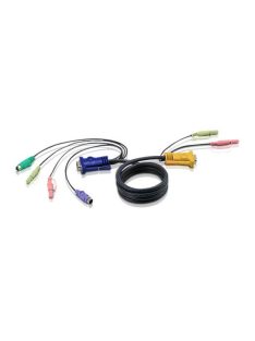 ATEN KVM Kábel PS/2 és VGA,   3m