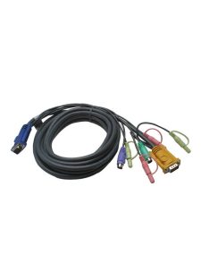 ATEN KVM Kábel PS/2 és VGA,   5m