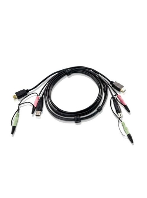 ATEN KVM Kábel USB és HDMI,   1,8m - 2L-7D02UH