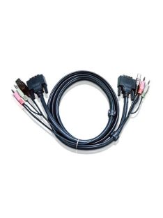 ATEN KVM Kábel USB és DVI Dual Link,   3m - 2L-7D03UD