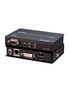   ATEN Extender Mini USB DVI HDBaseT KVM, 1920 x 1200@100m - CE611-AT-G