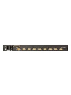   ATEN Switch 8-Port PS/2-USB VGA 17" LCD KVM, Daisy-Chain, USB periféria támogatás, Ujjlenyomat olvasó - CL5708FM-AT-AG