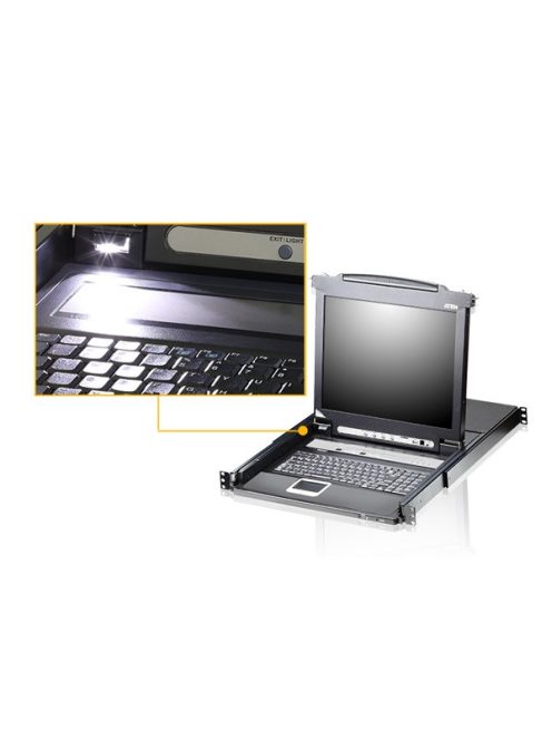 ATEN KVM Konzol LCD 19" + Switch, 16 port - CL5716N