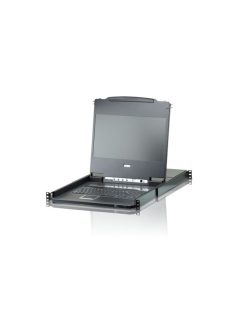 ATEN KVM Konzol LCD 17,3" + Switch, 8 port - CL6708MW