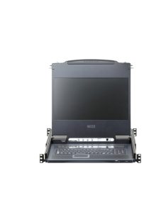   ATEN KVM Konzol LCD 17,3" + Switch, 8 port -CL6708MW-ATA-RG