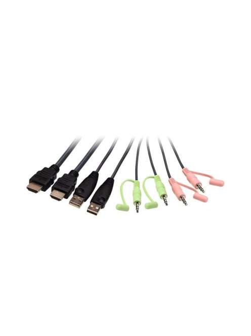 ATEN KVM Switch USB HDMI 4K 3,5mm, 2 port - CS22H