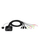 ATEN KVM Switch Hybrid kábel USB-C - DisplayPort, 2 port - CS52DP