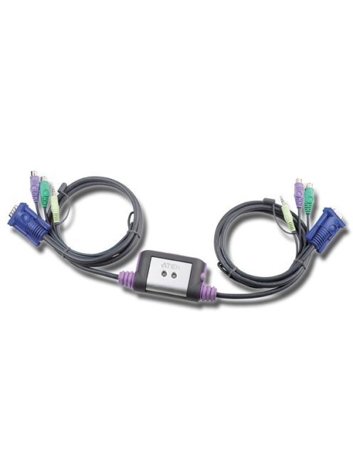 ATEN KVM Switch PS/2, VGA + Audio, 2 port - CS62AA