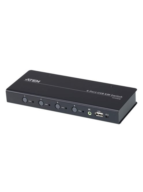 ATEN KM Switch USB Boundless, 4 port (kábelt tartalmaz)