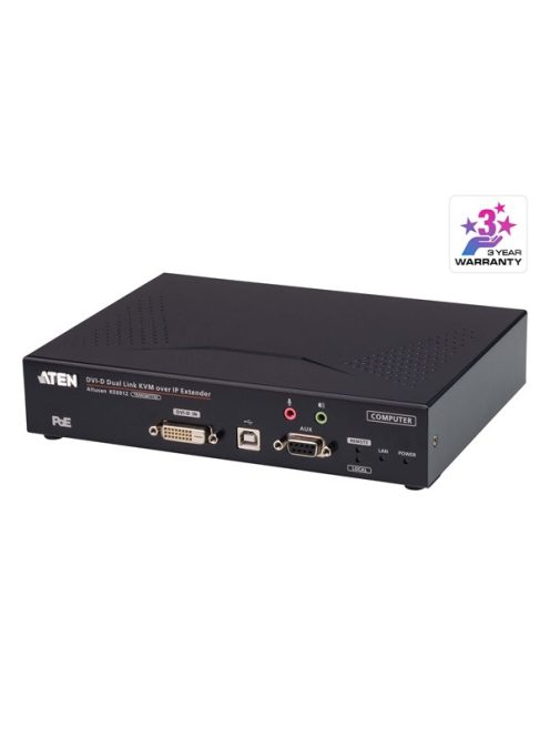ATEN Extender DVI, Dual Link, KVM over IP, PoE (Transmitter) - KE6912T-AX