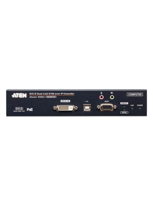 ATEN KVM Transmitter Over IP, 2K DVI-D Dual-Link, Dual SFP & PoE