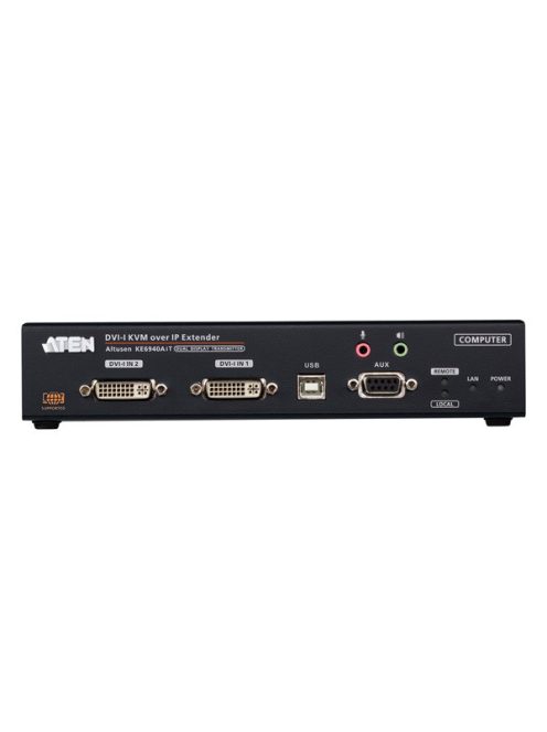 ATEN Transmitter DVI-I Dual Display KVM over IP with Internet Access