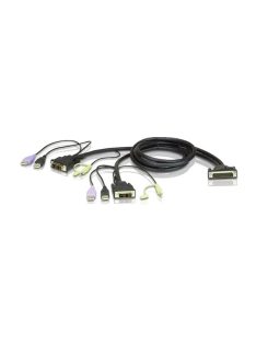  ATEN Kábel Single-Link DVI KVM audióval, 1,2m - LIN7-32W3-G11G