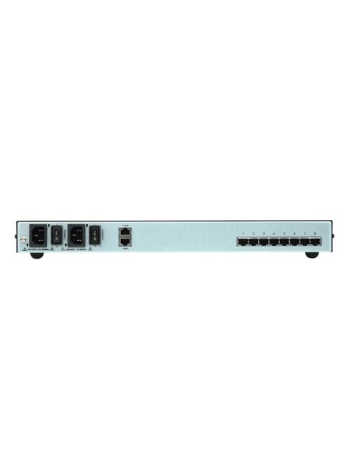 ATEN Serial Konzol Szerver dual-power, 8 port (Cisco pin-outs és auto-sensing DTE/DCE funkció)