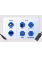 ATEN Konzol adapter USB - RJ45 (RS232), 1,2m, fekete