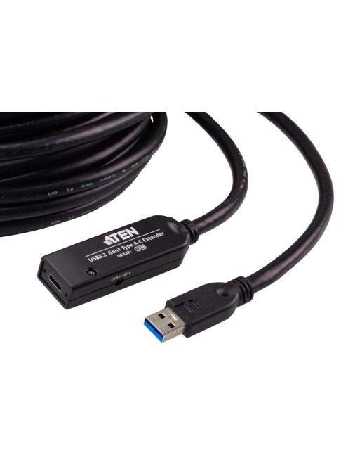 ATEN Kábel USB 3.2 Gen1 Extender, 20m, fekete - UE332C-AT-G