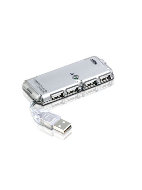 ATEN HUB USB 2.0, 4 port, aktív, fehér - UH275
