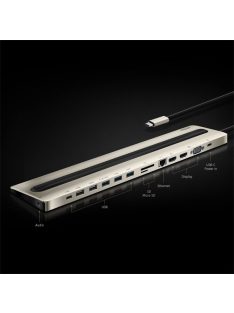 ATEN Dokkoló USB-C Multiport, Power Pass-Through (15")