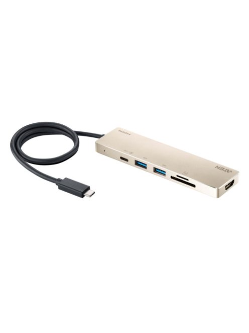 ATEN Mini Dokkoló 6 az 1-ben, USB-C Multiport Power Pass-Through