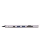 ATEN Mini Dokkoló 6 az 1-ben, USB-C Multiport Power Pass-Through
