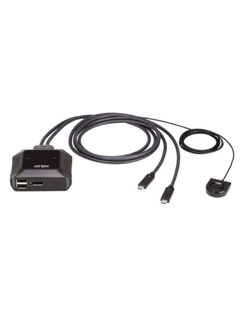 ATEN KVM Switch 2-Port USB-C, Remote Port Selector - US3312-AT