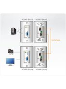 ATEN VanCryst Extender Cat5 VGA + Audio Fali - VE156
