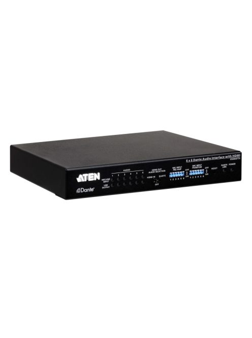 ATEN Dante audio interfész 6x6, HDMI