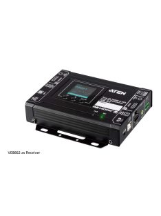   ATEN Extender True 4K@60Hz, over IP, Transceiver, H.265, USB, RS-232, HDMI, 100m  - VE8662-AT-G