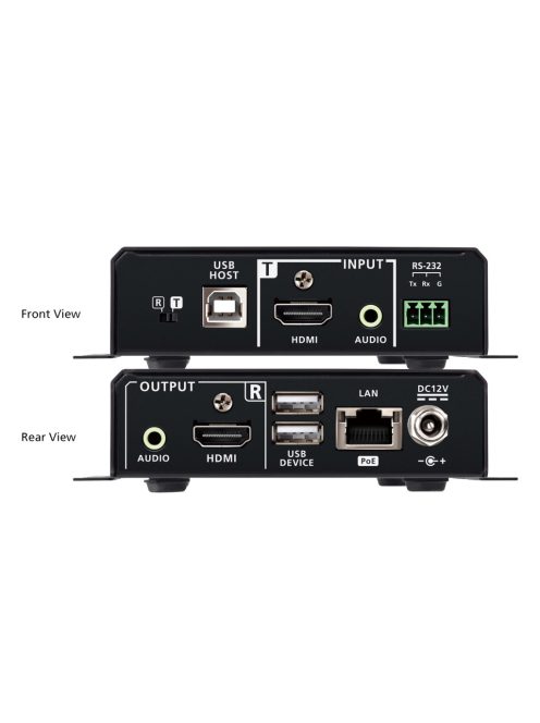 ATEN Extender True 4K@60Hz, over IP, Transceiver, H.265, USB, RS-232, HDMI, 100m  - VE8662-AT-G