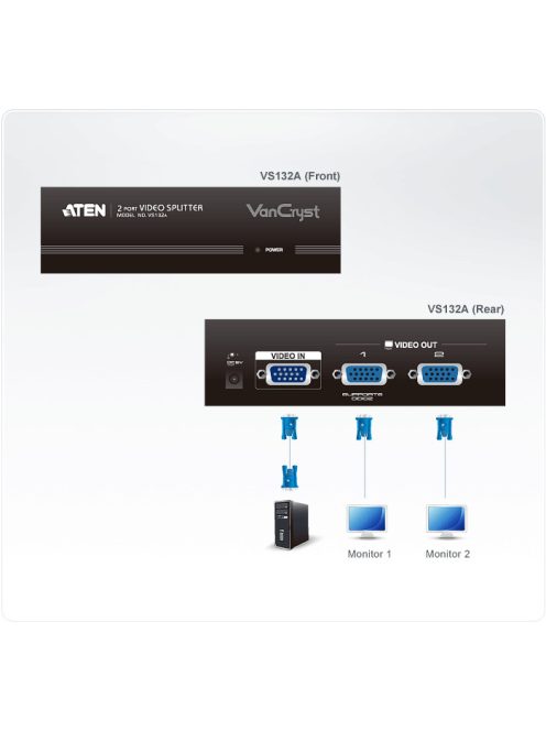 ATEN VanCryst Splitter VGA, 2 port - VS132A