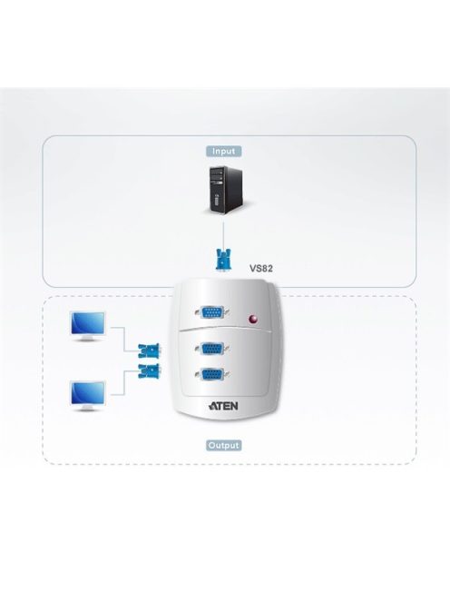 ATEN VanCryst Splitter VGA, 2 port - VS82