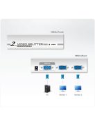 ATEN VanCryst Splitter VGA, 2 port - VS92A
